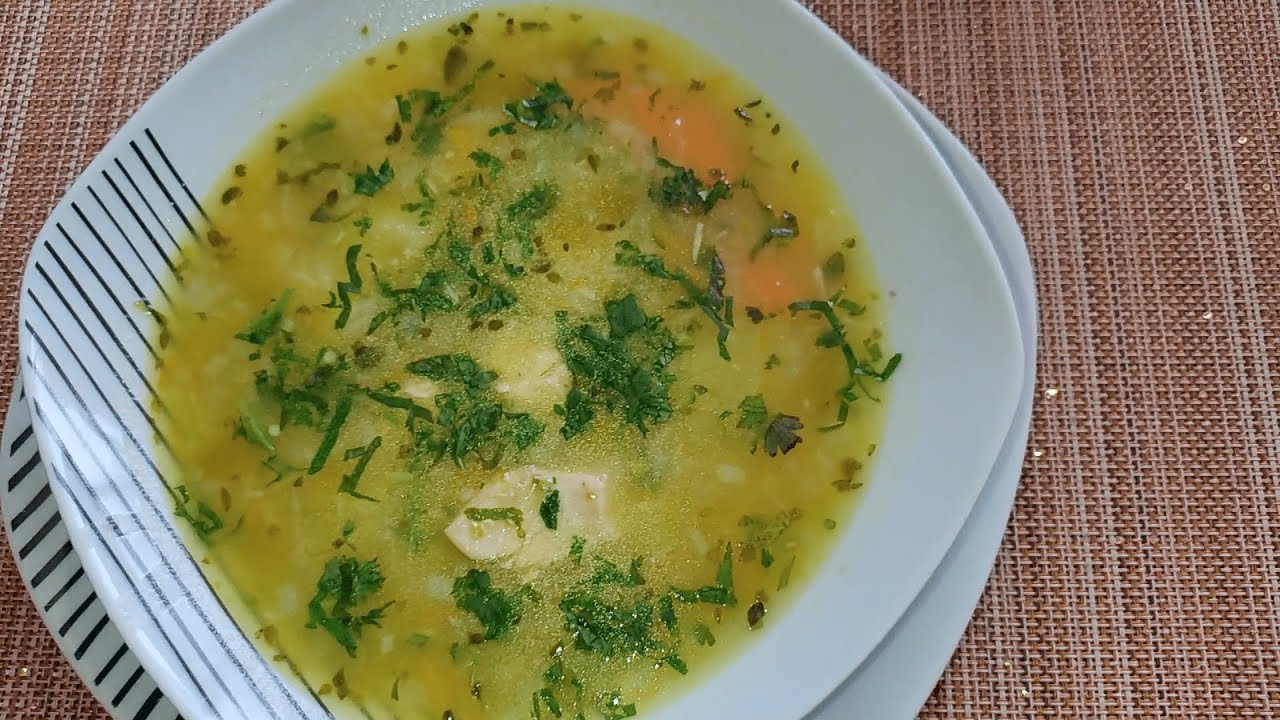 Sopa de quinua con pollo