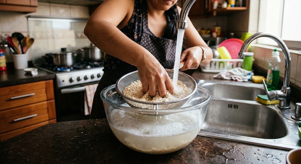 Cómo lavar la quinua y quitar el sabor amargo